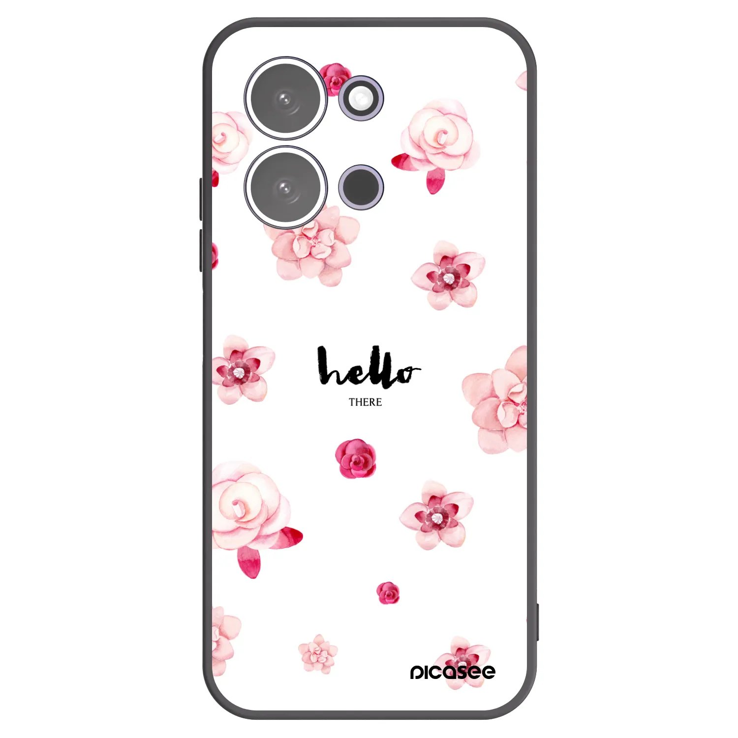Picasee husă neagră din silicon pentru Xiaomi Redmi 15C 5G - Hello there