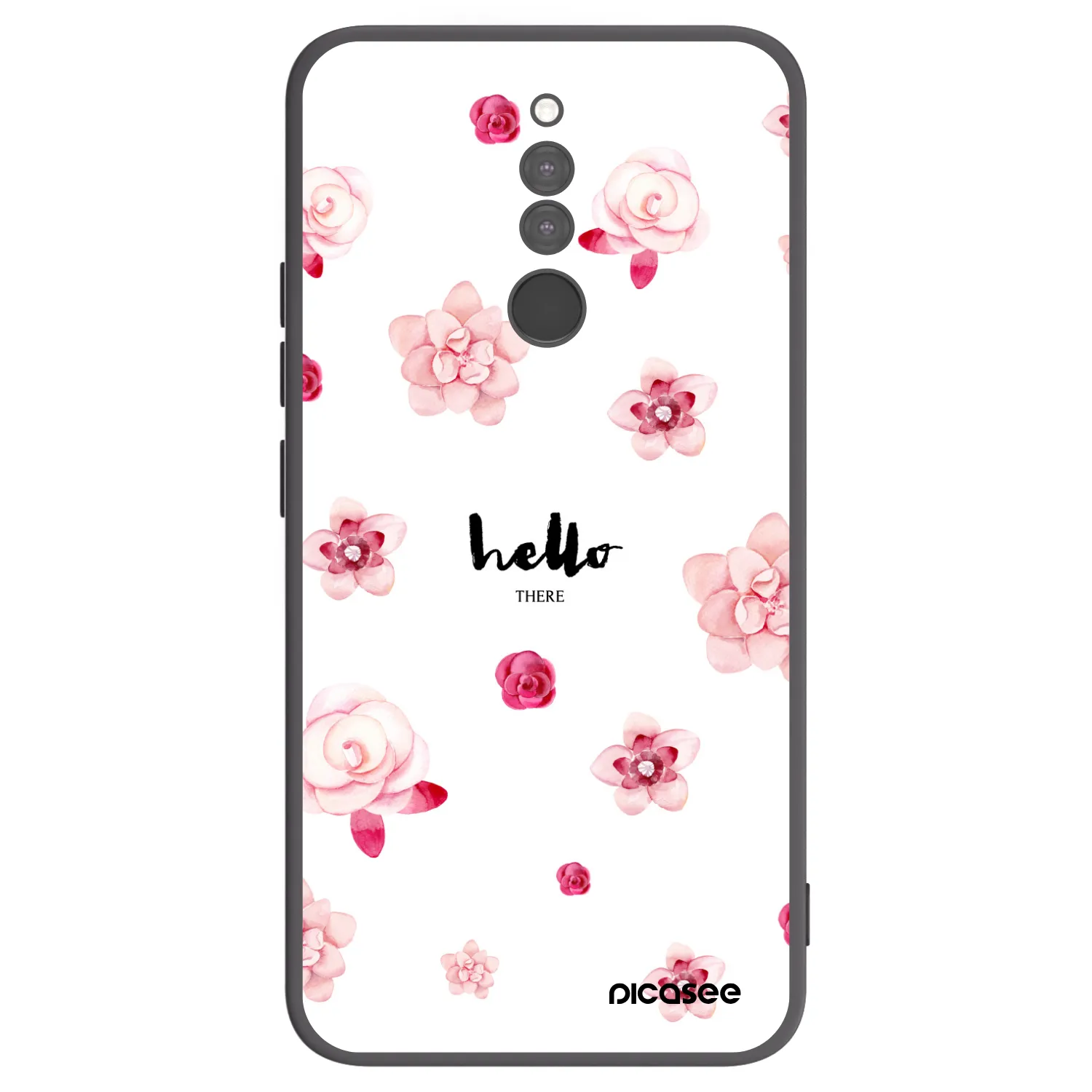 Picasee husă neagră din silicon pentru Xiaomi Redmi 8 - Hello there