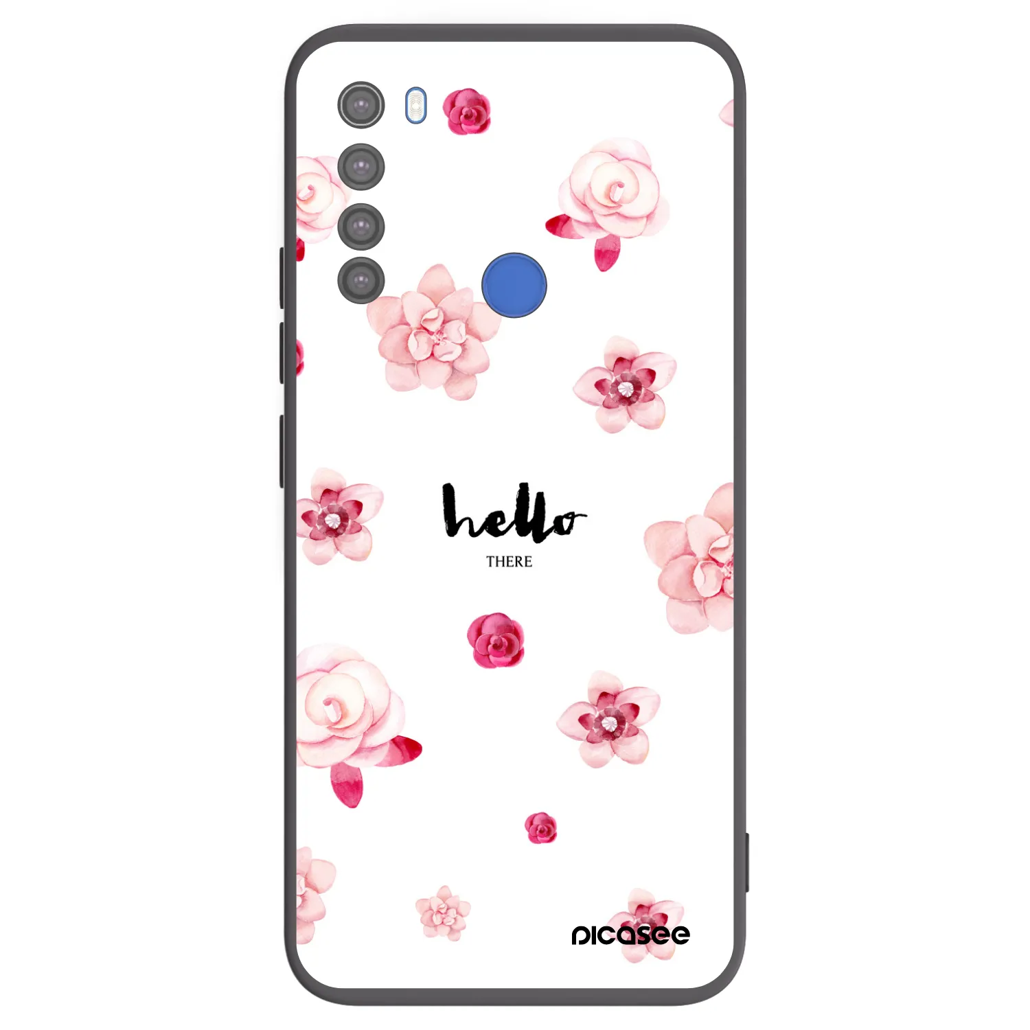 Picasee husă neagră din silicon pentru Xiaomi Redmi Note 8T - Hello there