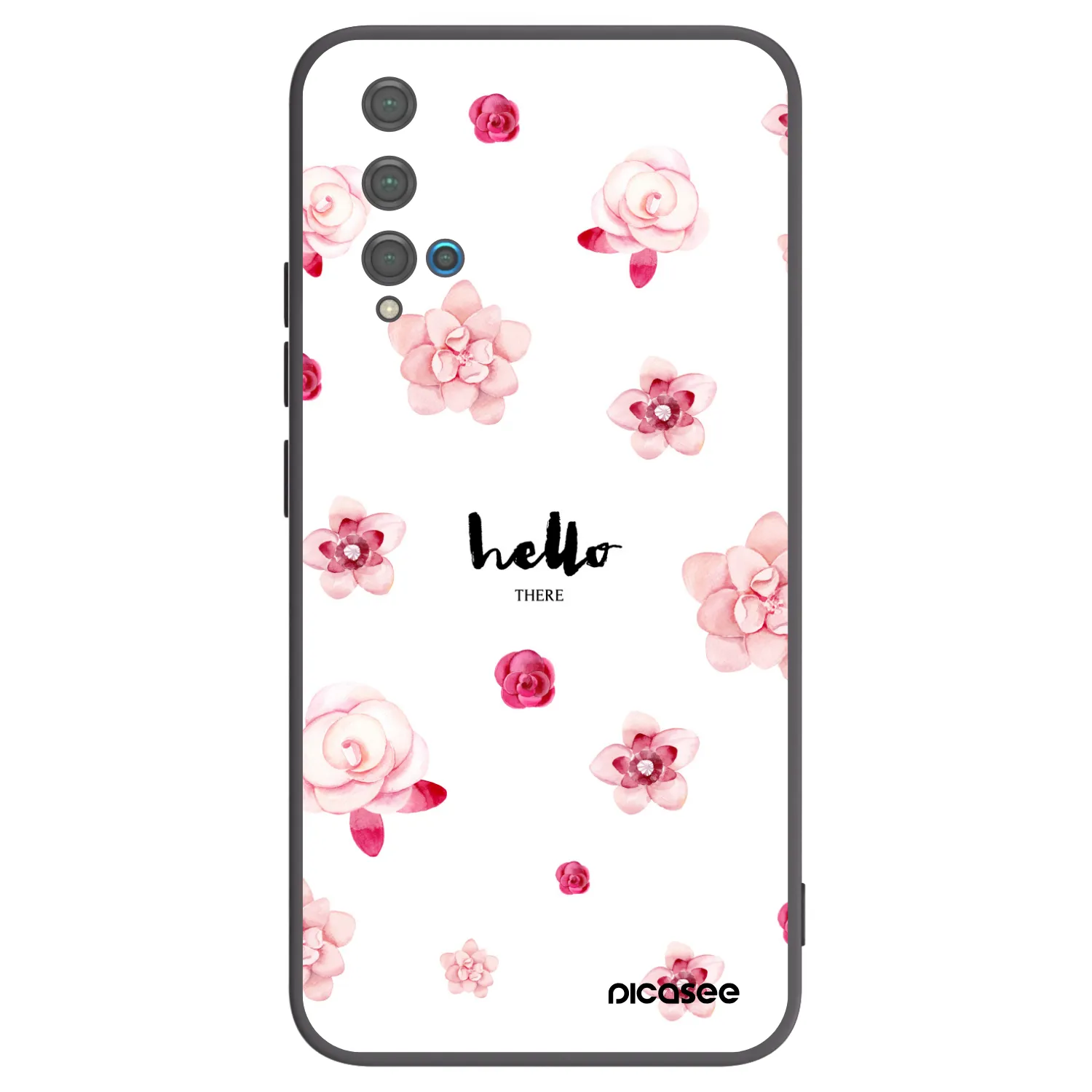 Picasee husă neagră din silicon pentru Huawei Nova 5T - Hello there