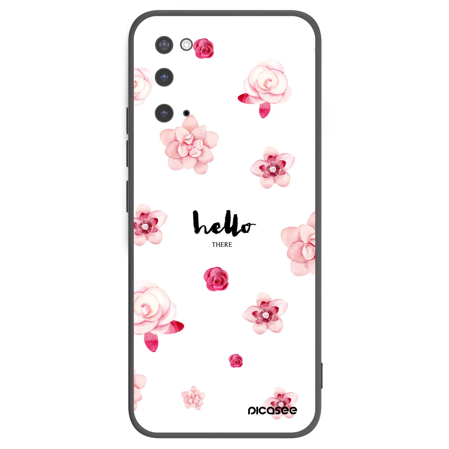 Picasee husă neagră din silicon pentru Samsung Galaxy S20 G980F - Hello there