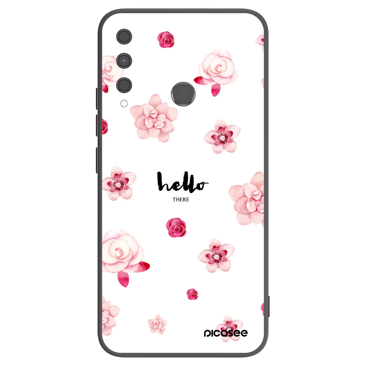 Picasee husă neagră din silicon pentru Huawei P40 Lite E - Hello there