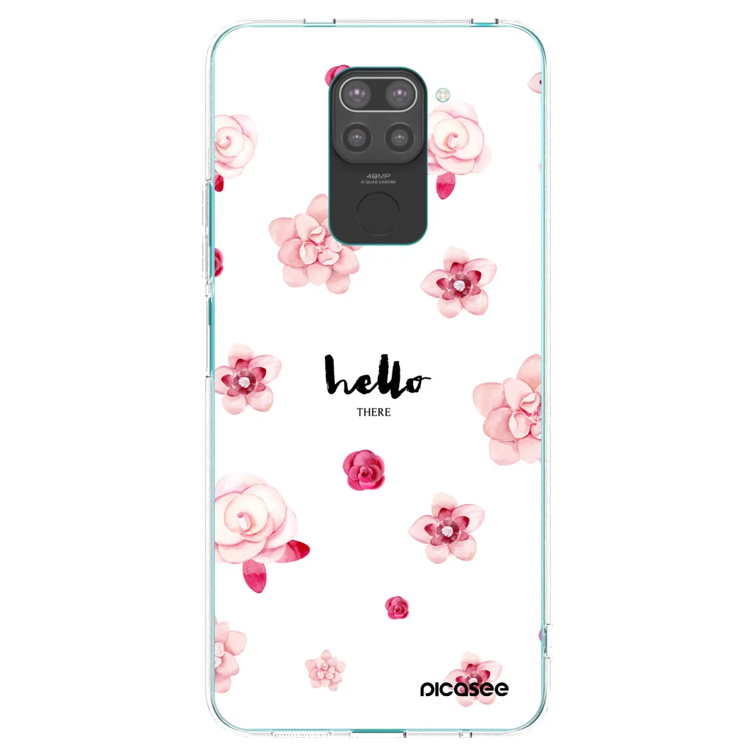 Picasee husă neagră din silicon pentru Xiaomi Redmi Note 9 - Hello there