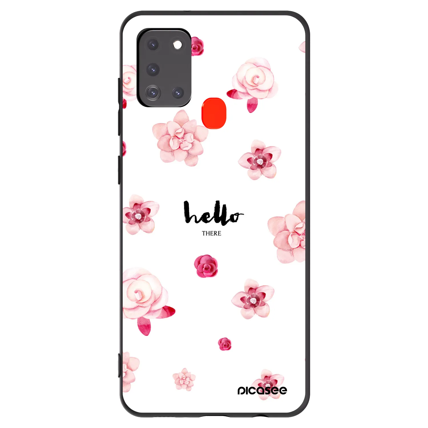 Picasee husă neagră din silicon pentru Samsung Galaxy A21s - Hello there