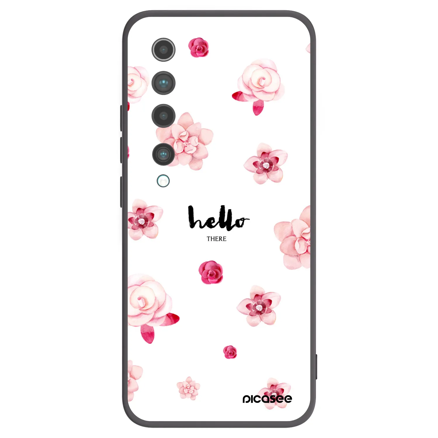 Picasee husă neagră din silicon pentru Xiaomi Mi 10 - Hello there