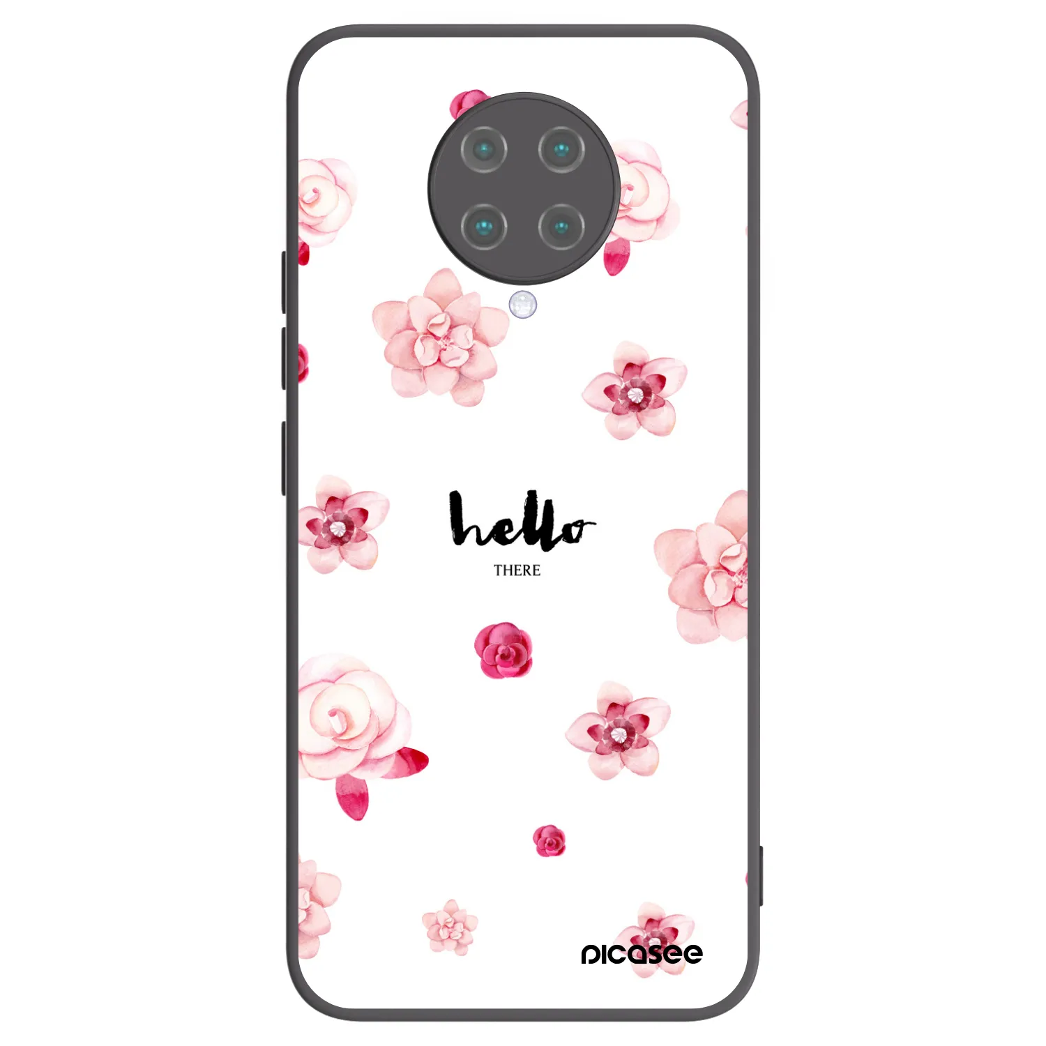 Picasee husă neagră din silicon pentru Xiaomi Poco F2 Pro - Hello there