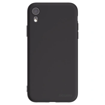Picasee husă neagră din silicon pentru Apple iPhone XR - Clear