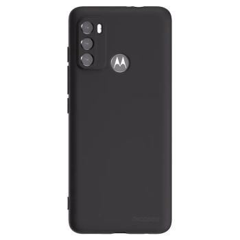Picasee husă neagră din silicon pentru Motorola Moto G60 - Clear