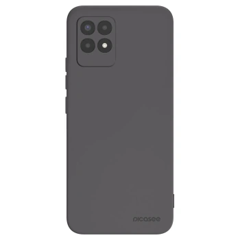 Picasee husă neagră din silicon pentru Realme 8i - Clear