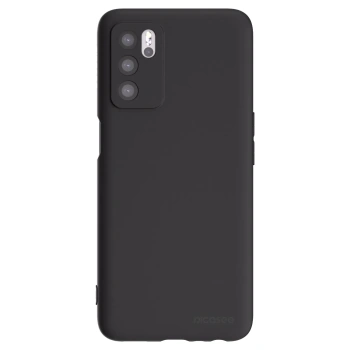 Picasee husă neagră din silicon pentru OPPO A16s - Clear