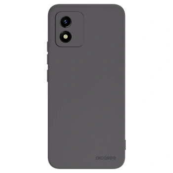 Picasee husă neagră din silicon pentru Vivo Y01 - Clear