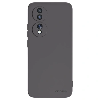 Picasee husă neagră din silicon pentru Honor 70 - Clear