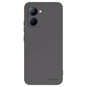 Picasee husă neagră din silicon pentru Realme C33 (2023) - Clear