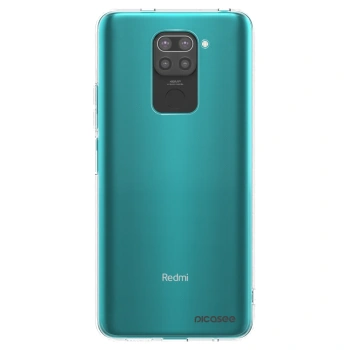 Picasee husă neagră din silicon pentru Xiaomi Redmi Note 9 - Clear