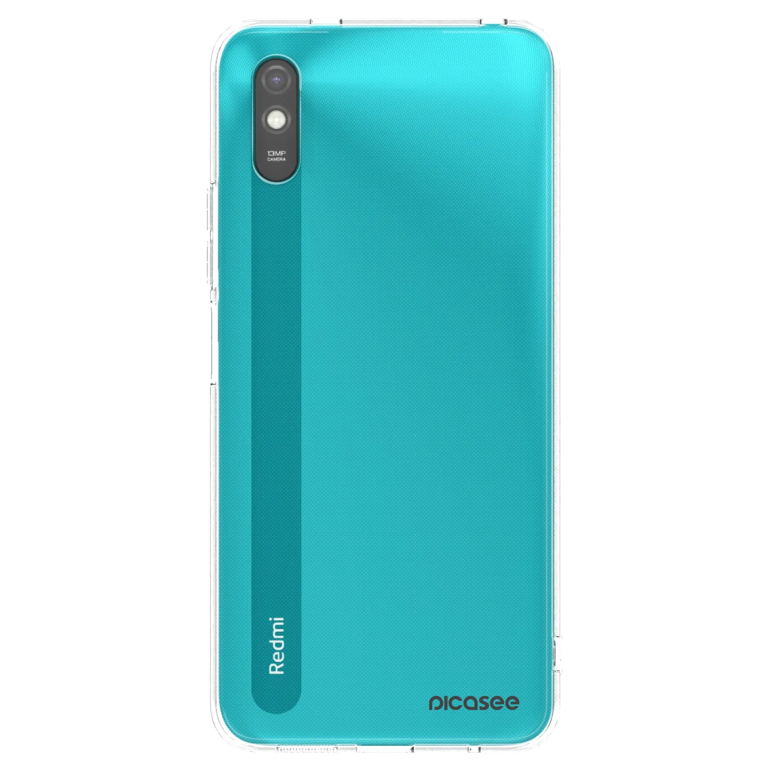 Picasee husă neagră din silicon pentru Xiaomi Redmi 9A - Clear