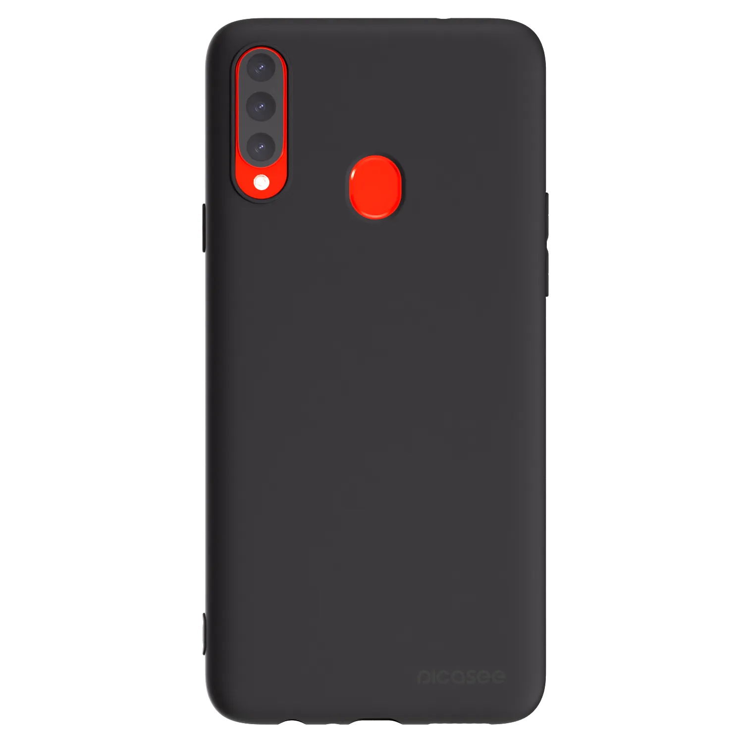 Picasee husă neagră din silicon pentru Samsung Galaxy A20s - Clear