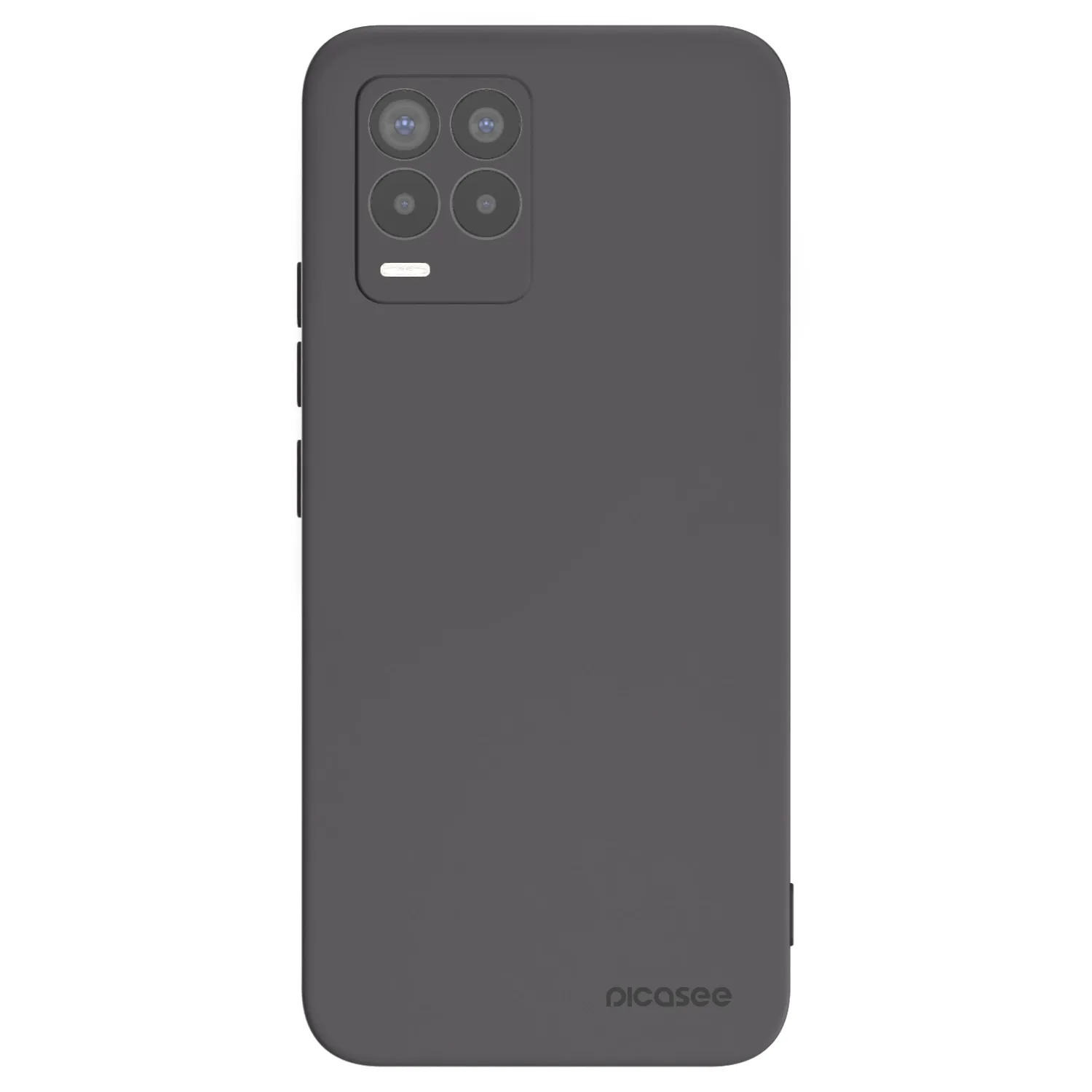 Picasee husă neagră din silicon pentru Realme 8 Pro - Clear