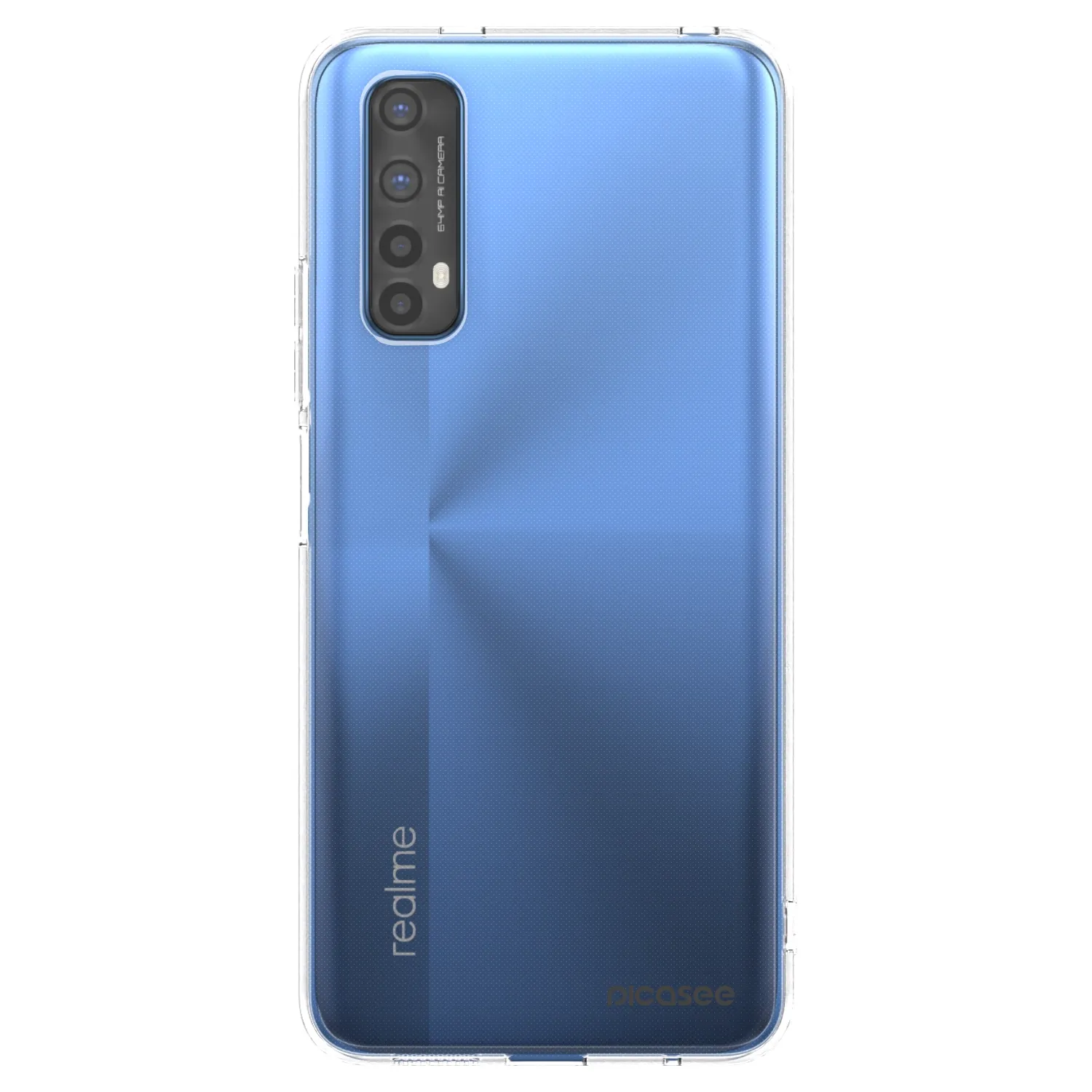 Picasee husă transparentă din silicon pentru Realme 7 - Clear