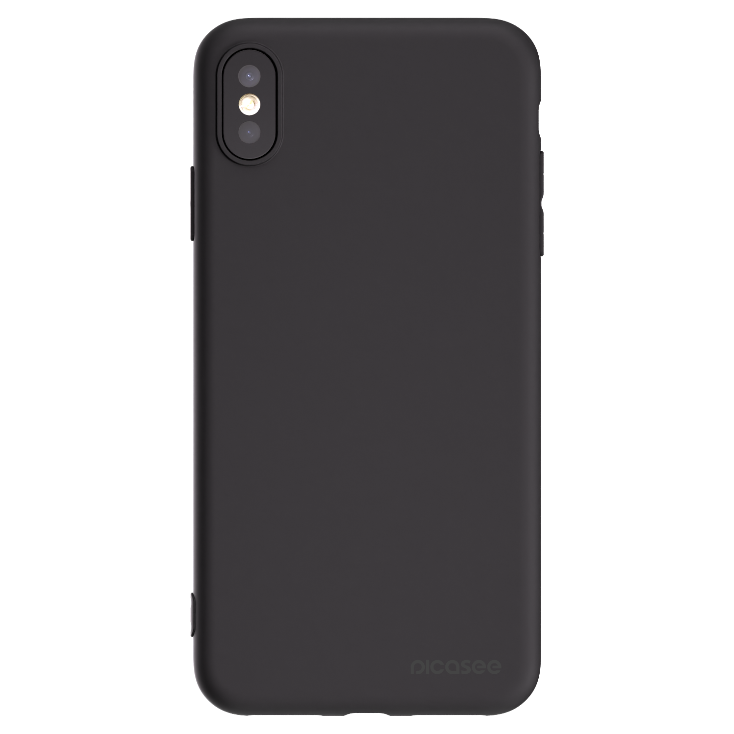 Picasee husă neagră din silicon pentru Apple iPhone XS Max - Clear