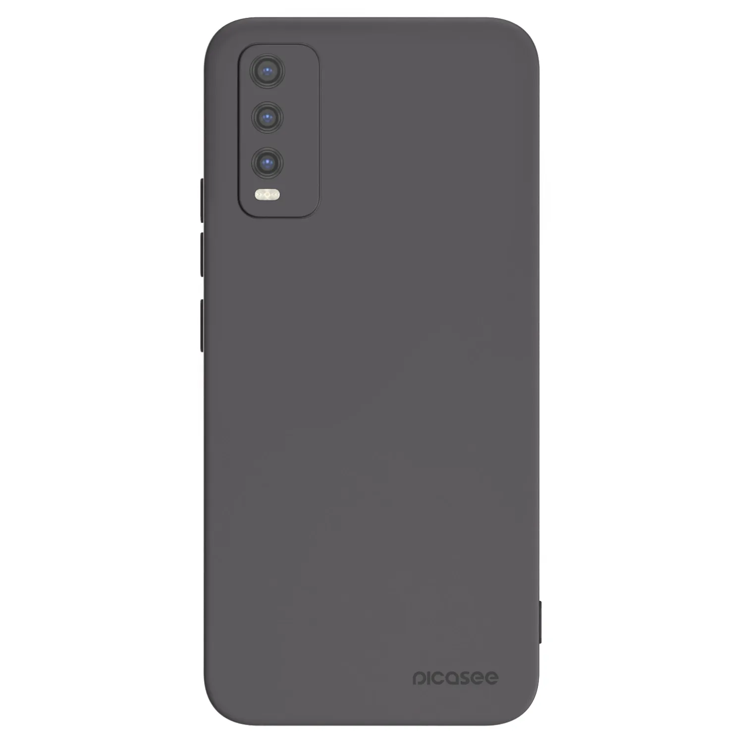 Picasee husă neagră din silicon pentru Vivo Y20s - Clear