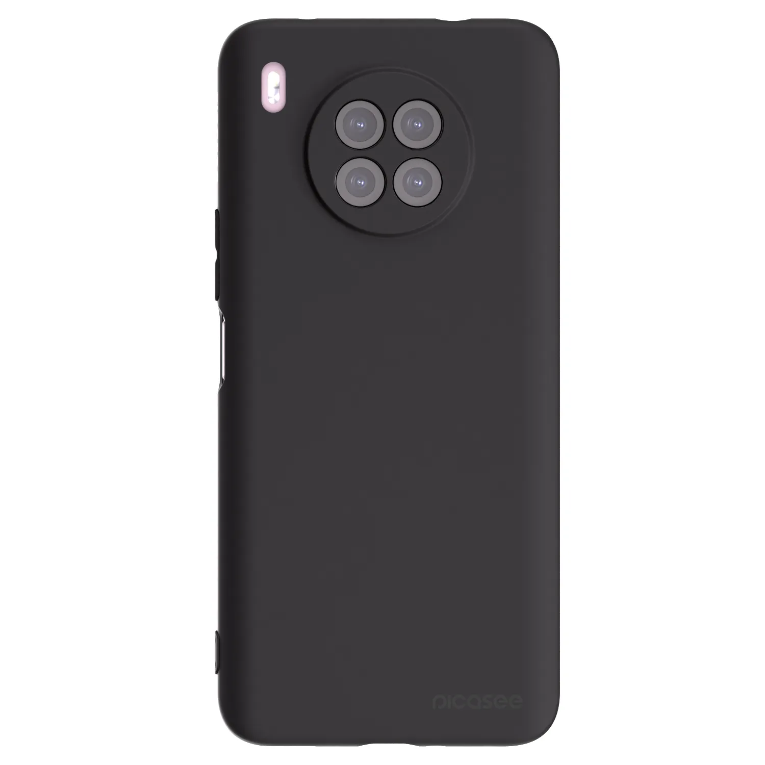 Picasee husă neagră din silicon pentru Huawei Nova 8i - Clear