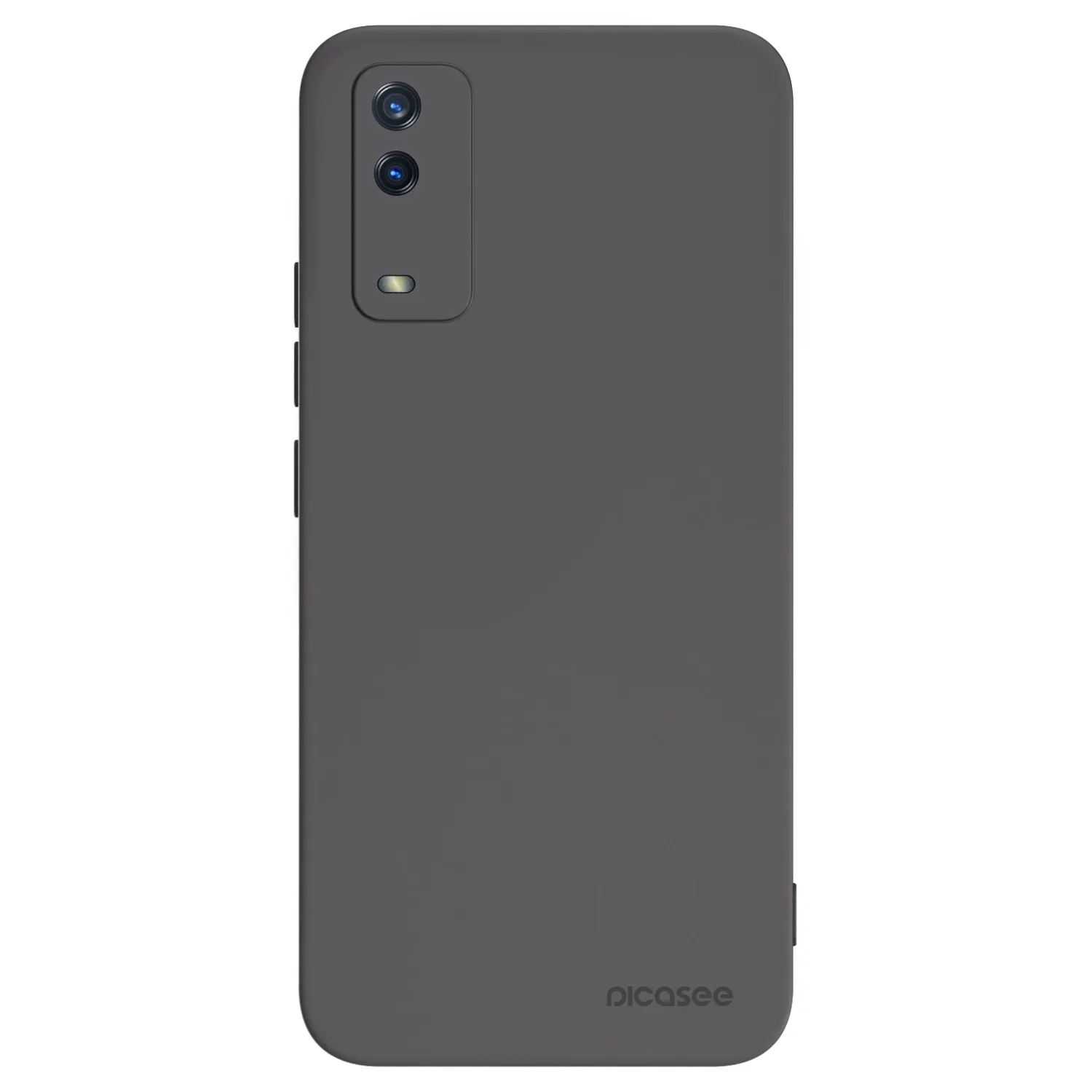 Picasee husă neagră din silicon pentru Vivo Y11s - Clear