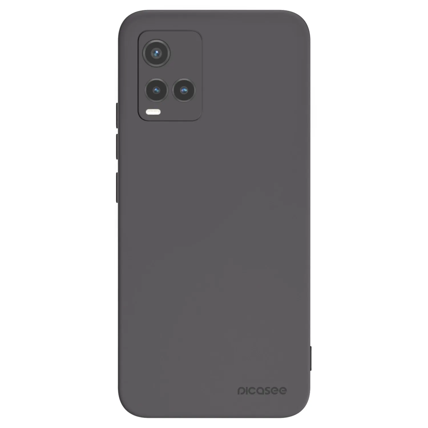 Picasee husă neagră din silicon pentru Vivo Y33s - Clear