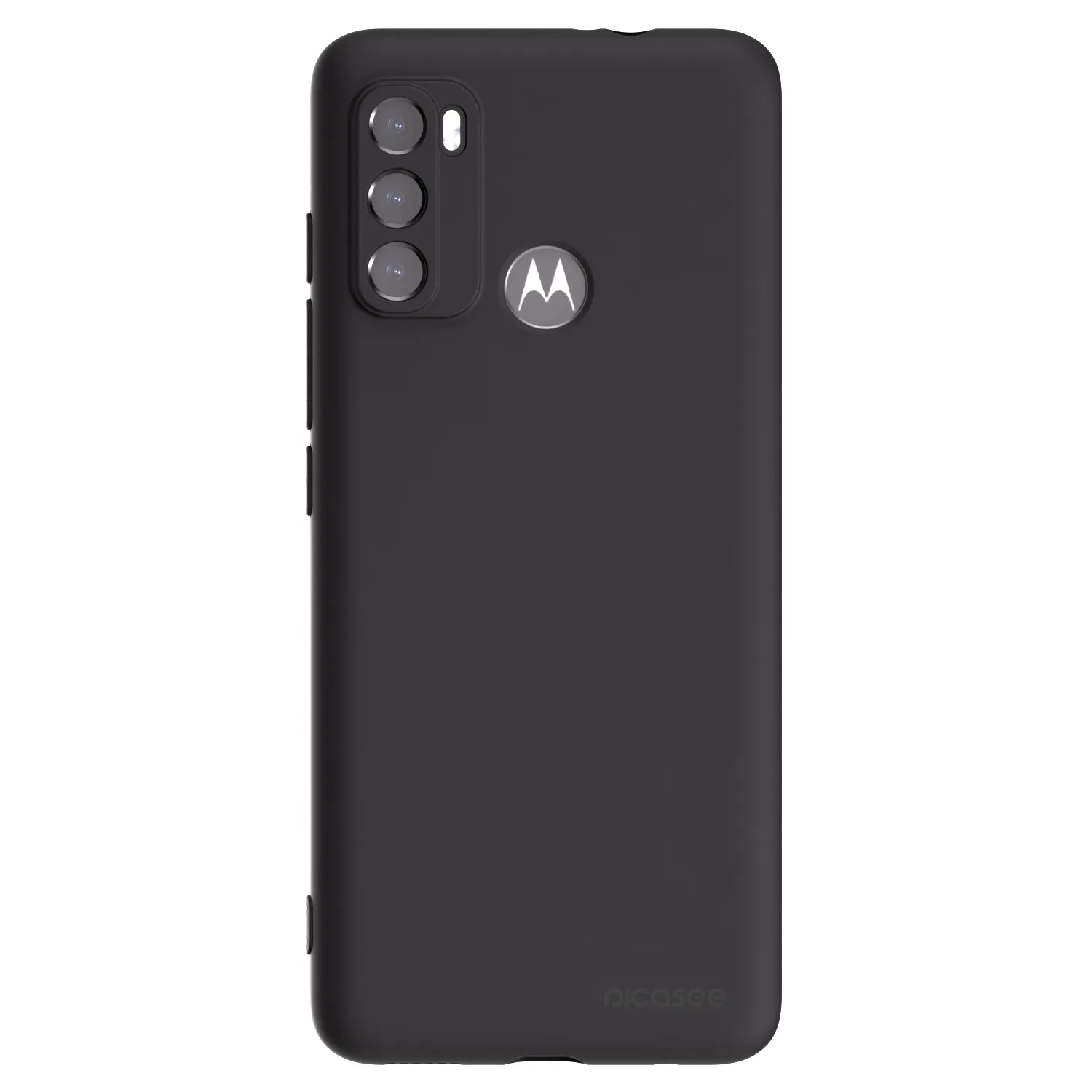 Picasee husă neagră din silicon pentru Motorola Moto G60 - Clear