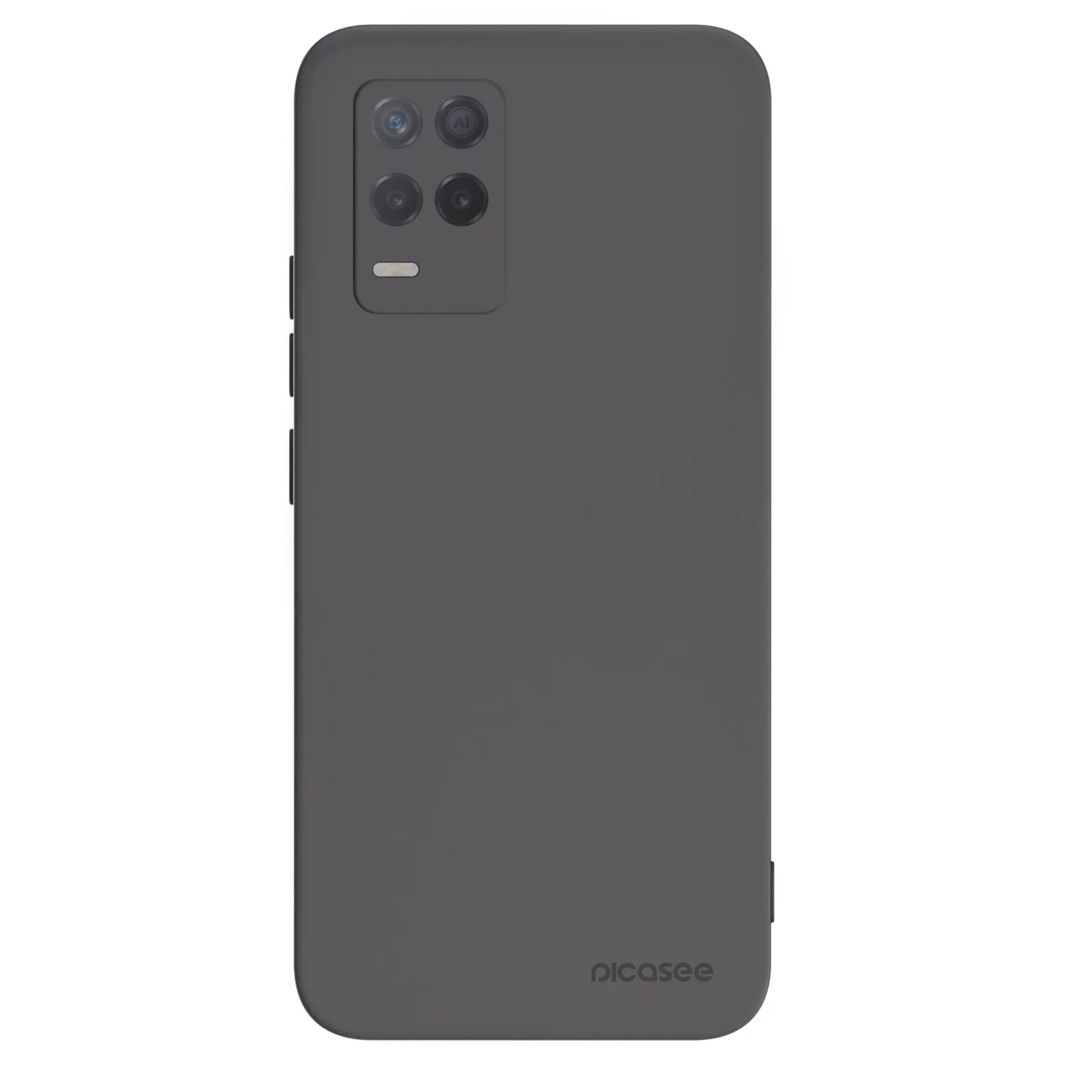 Picasee husă neagră din silicon pentru Realme 8 5G - Clear