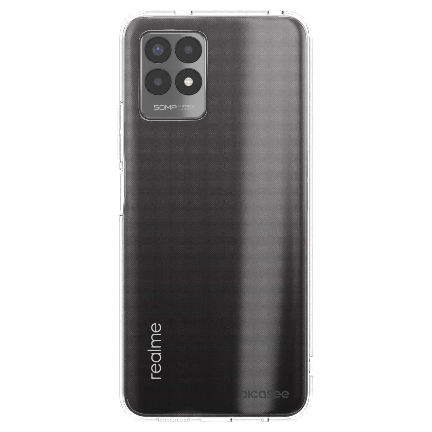 Picasee husă transparentă din silicon pentru Realme 8i - Clear