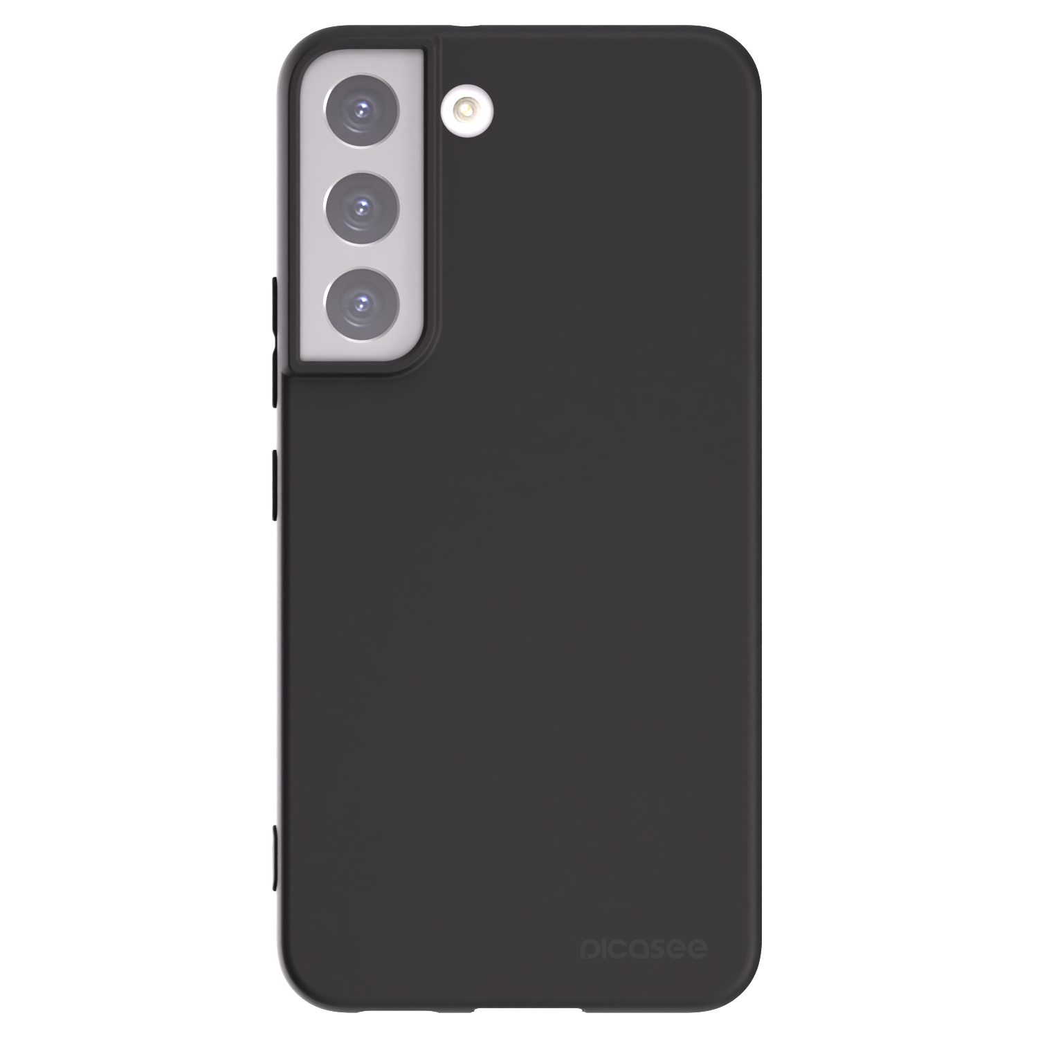 Picasee husă neagră din silicon pentru Samsung Galaxy S22 5G - Clear