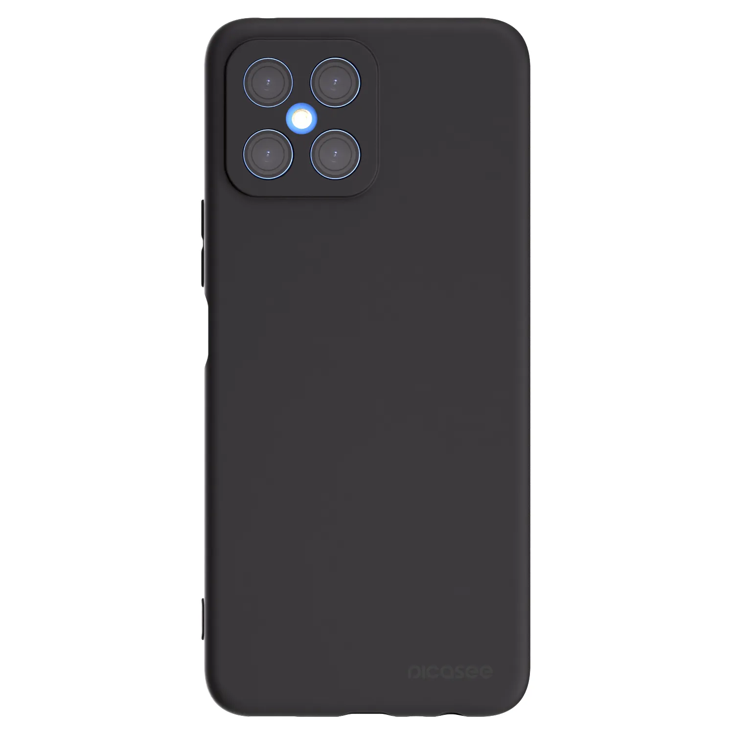 Picasee husă neagră din silicon pentru Honor X8 4G - Clear