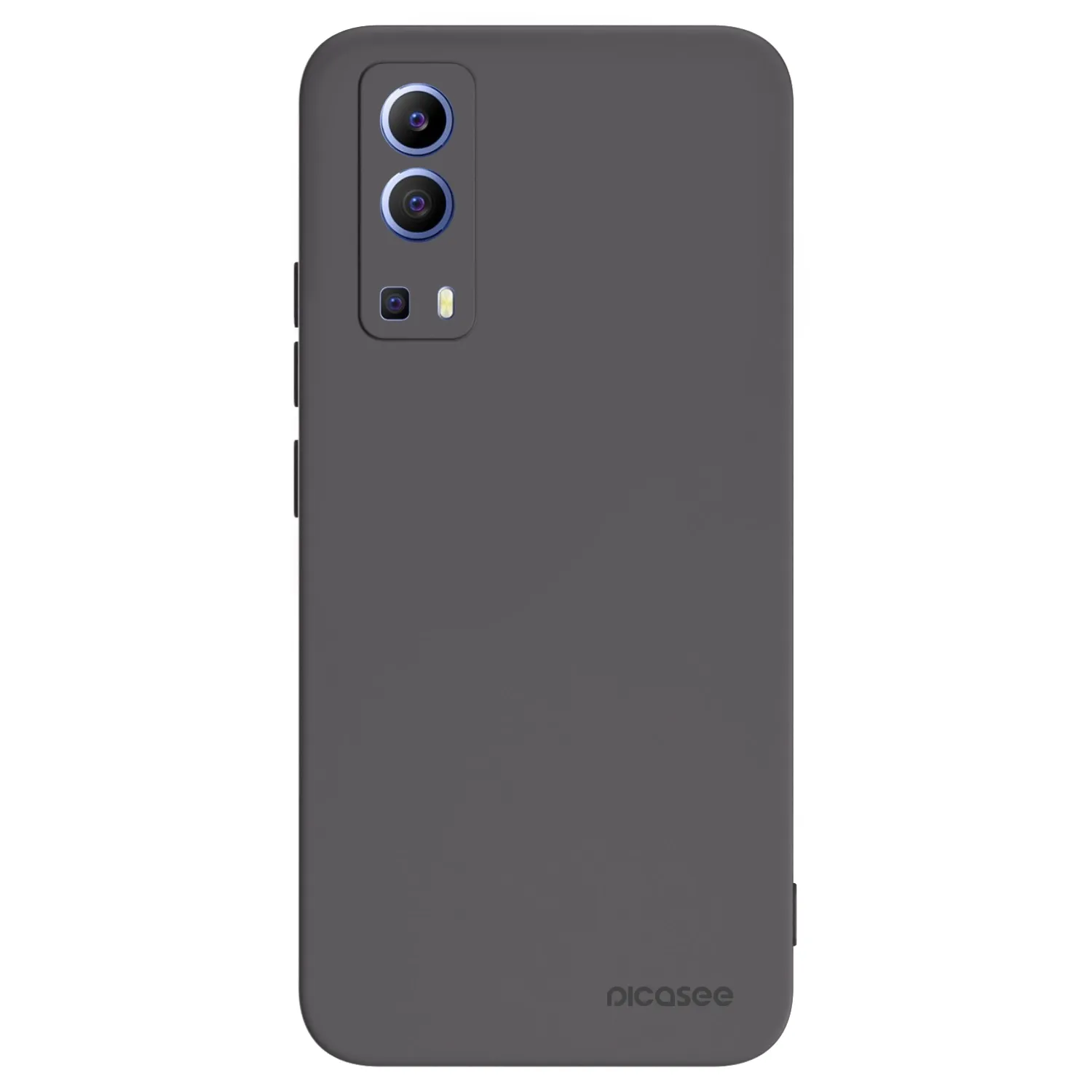 Picasee husă neagră din silicon pentru Vivo Y52 5G - Clear
