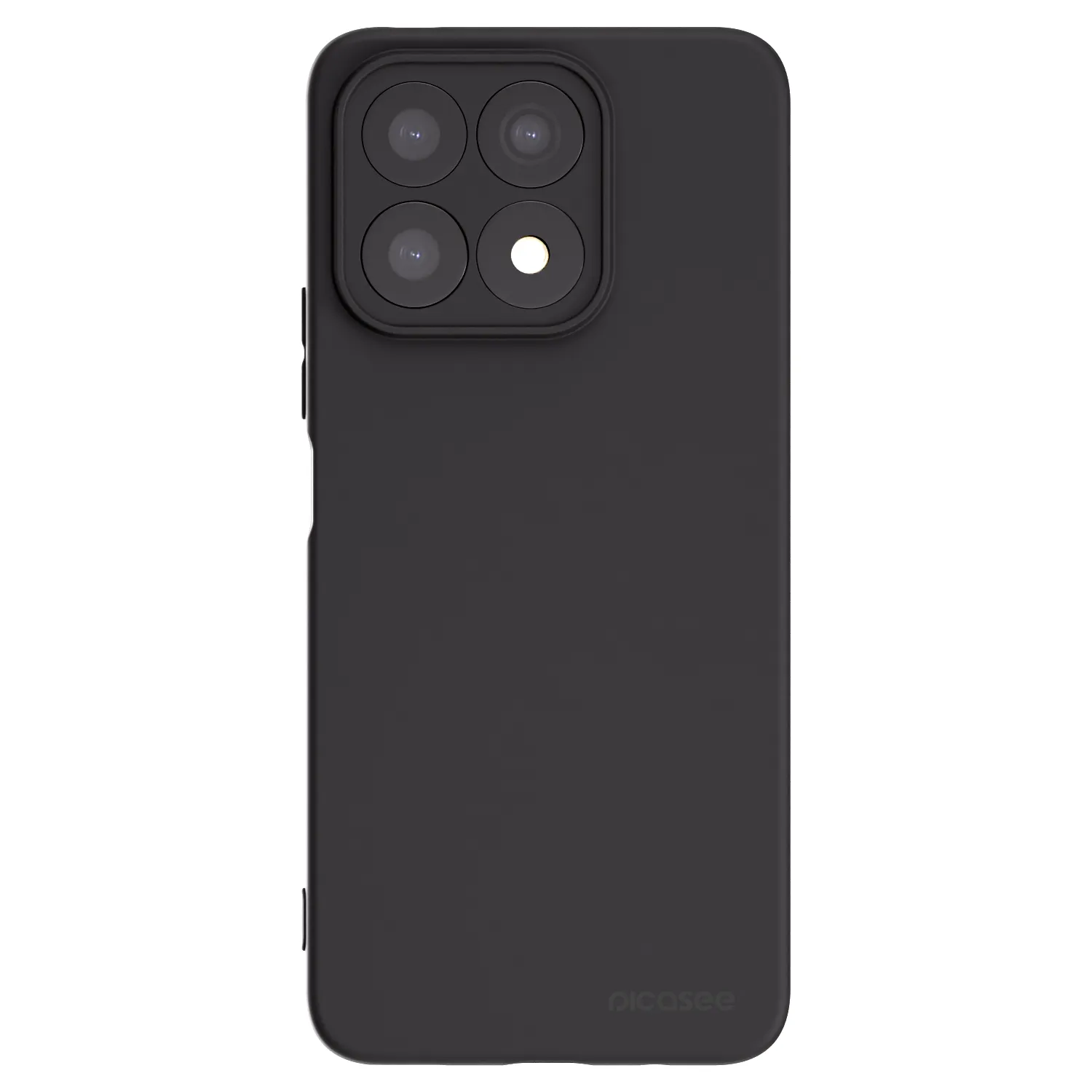 Picasee husă neagră din silicon pentru Honor X8a - Clear