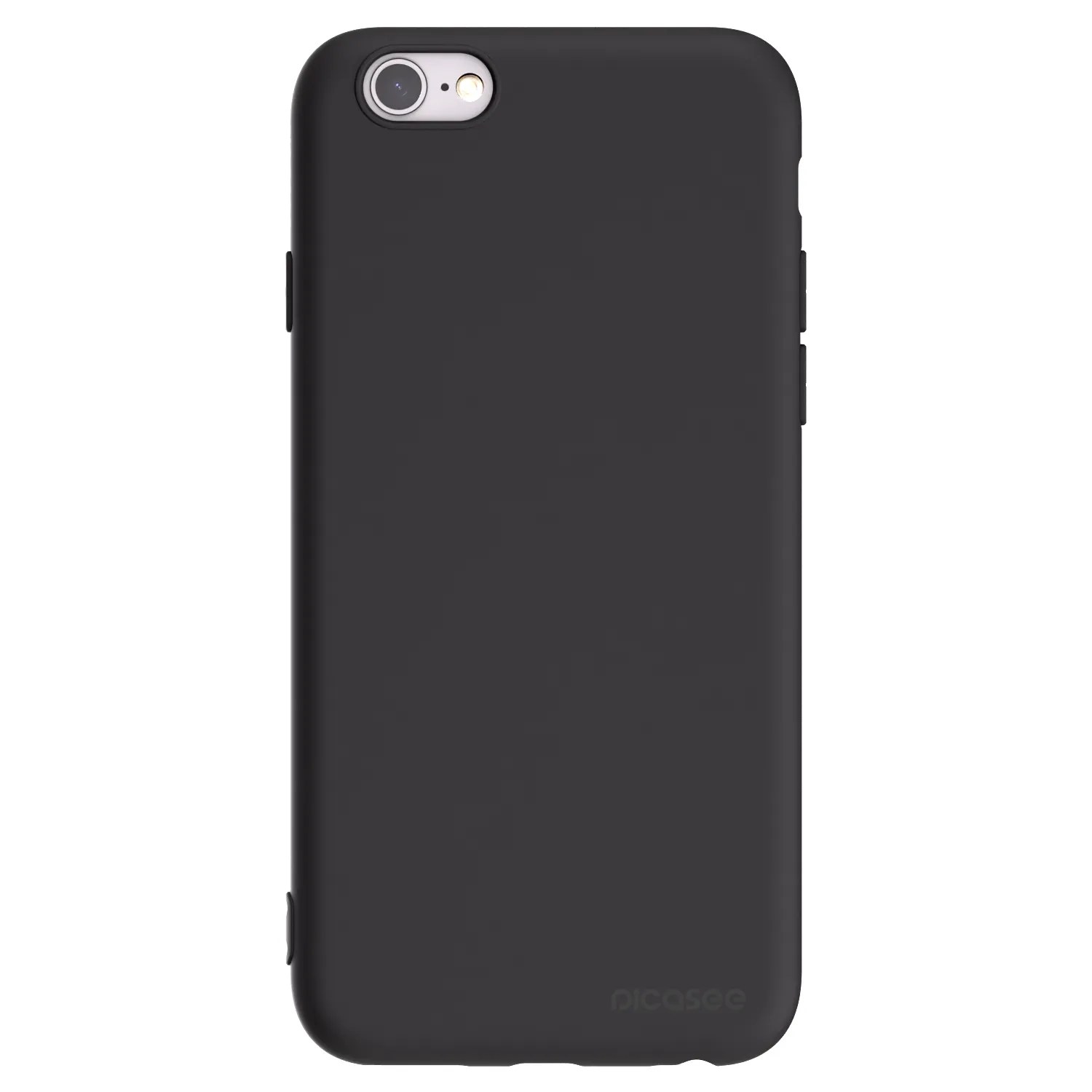 Picasee husă neagră din silicon pentru Apple iPhone 6/6S - Clear