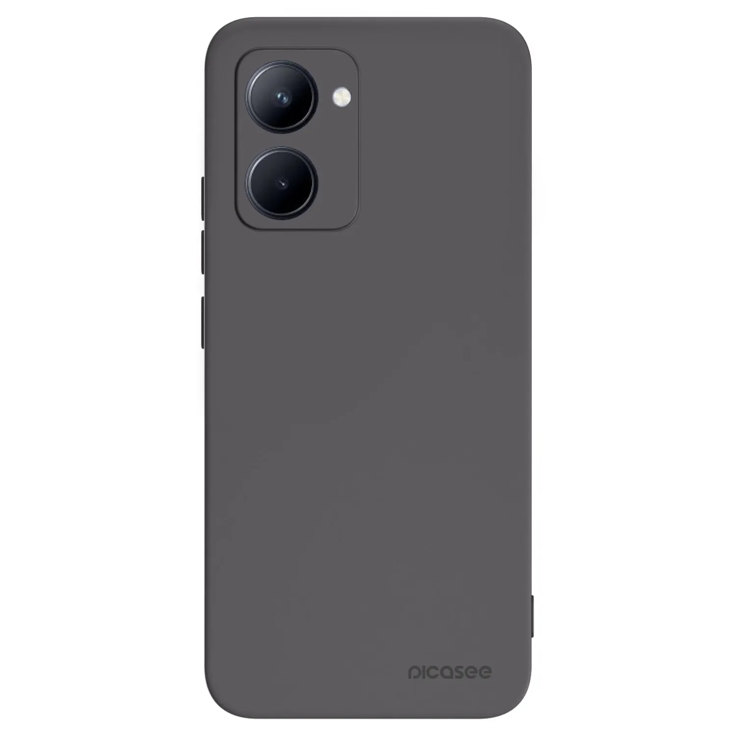 Picasee husă neagră din silicon pentru Realme C33 (2023) - Clear