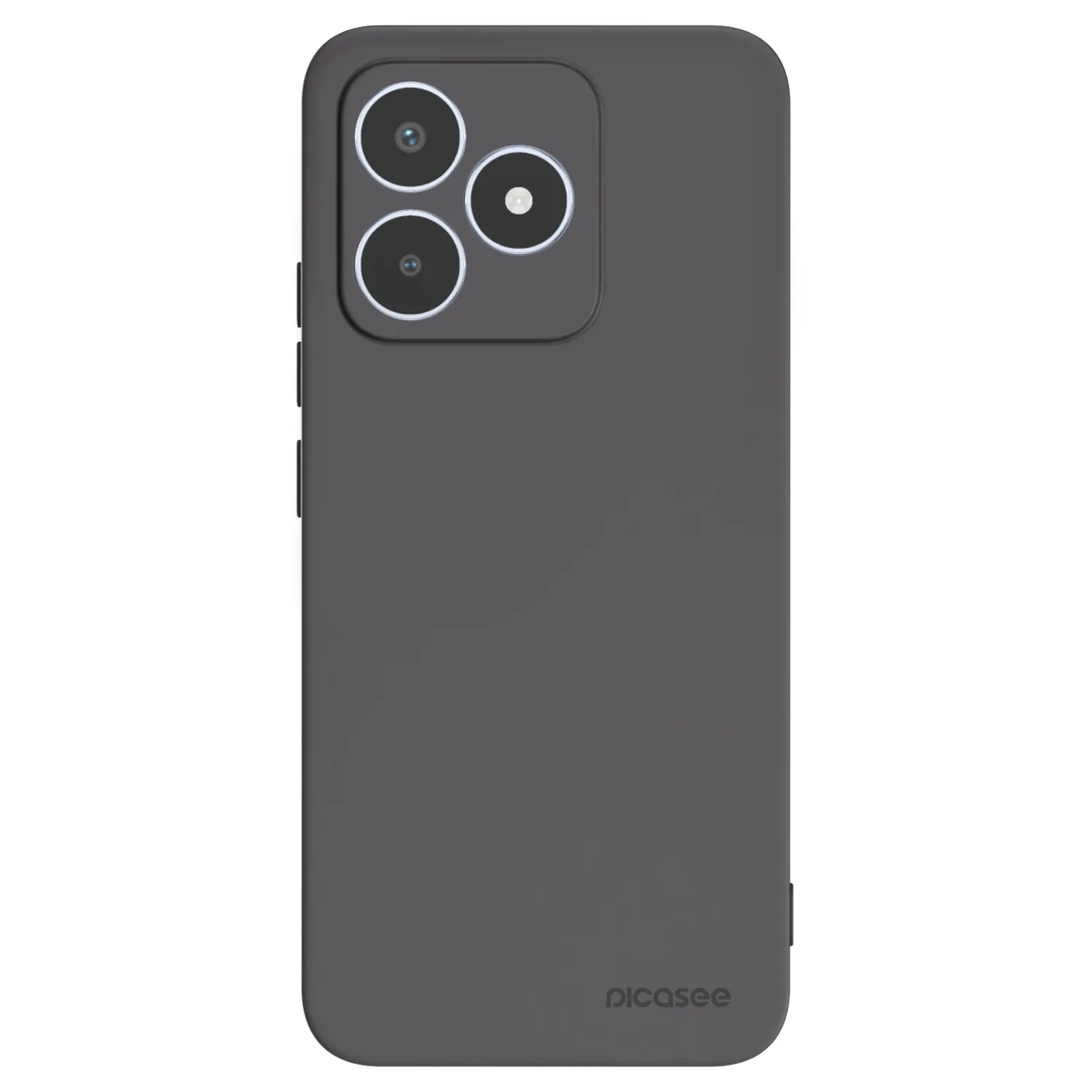 Picasee husă neagră din silicon pentru Realme C53 - Clear