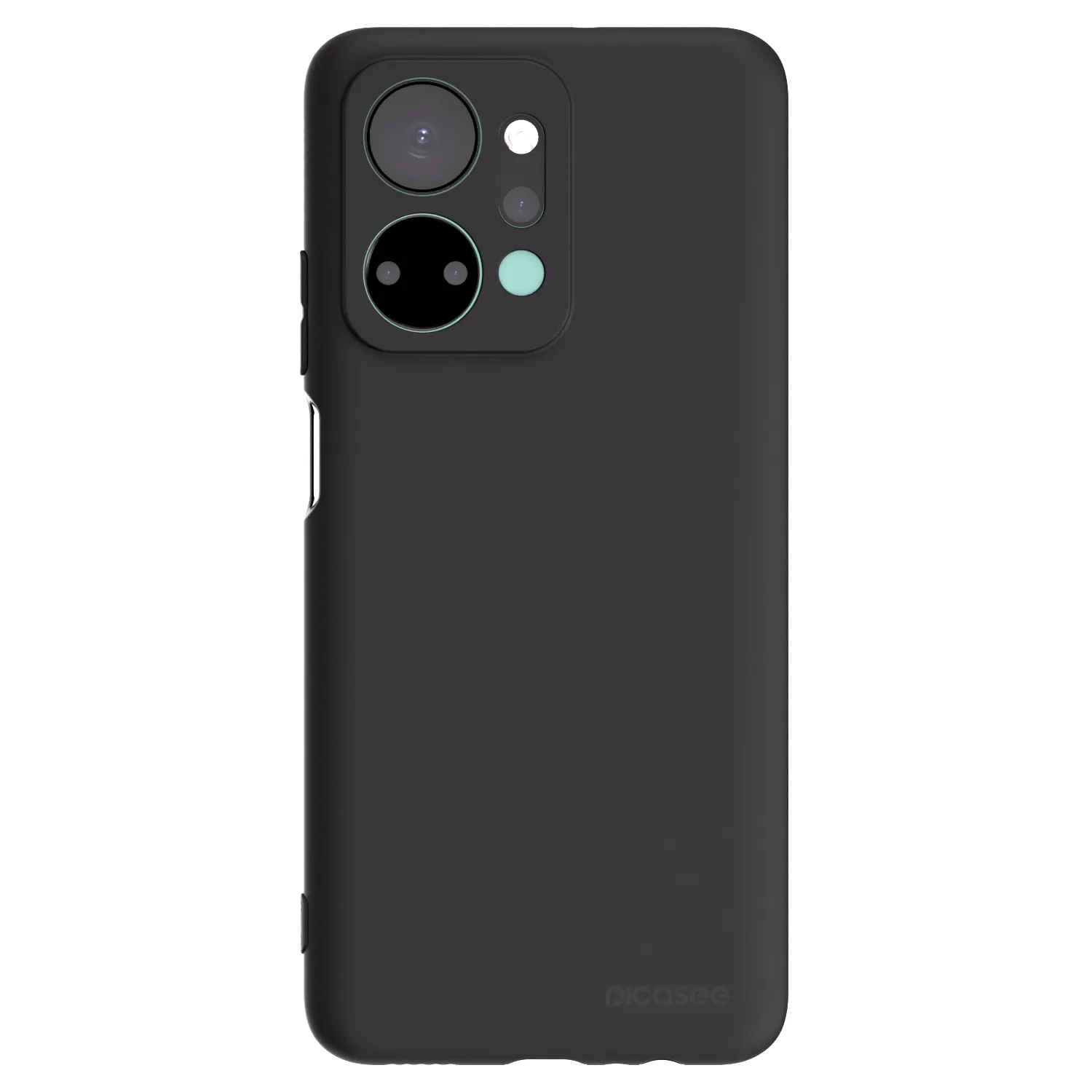Picasee husă neagră din silicon pentru Honor X7a - Clear