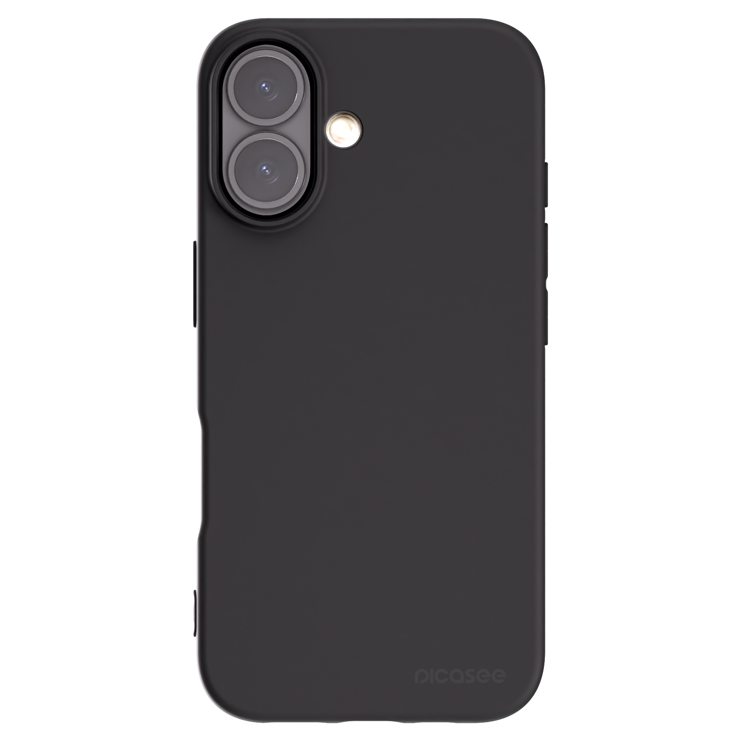 Picasee husă neagră din silicon pentru Apple iPhone 16 - Clear