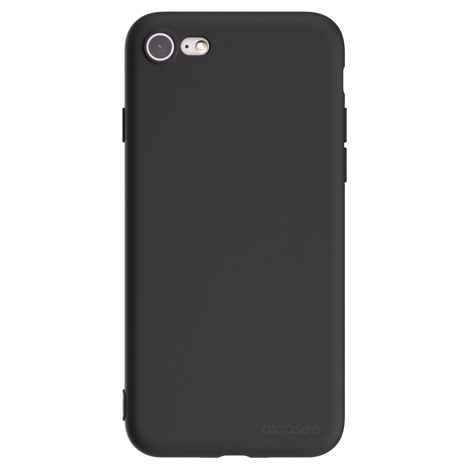 Picasee husă neagră din silicon pentru Apple iPhone 8 - Clear