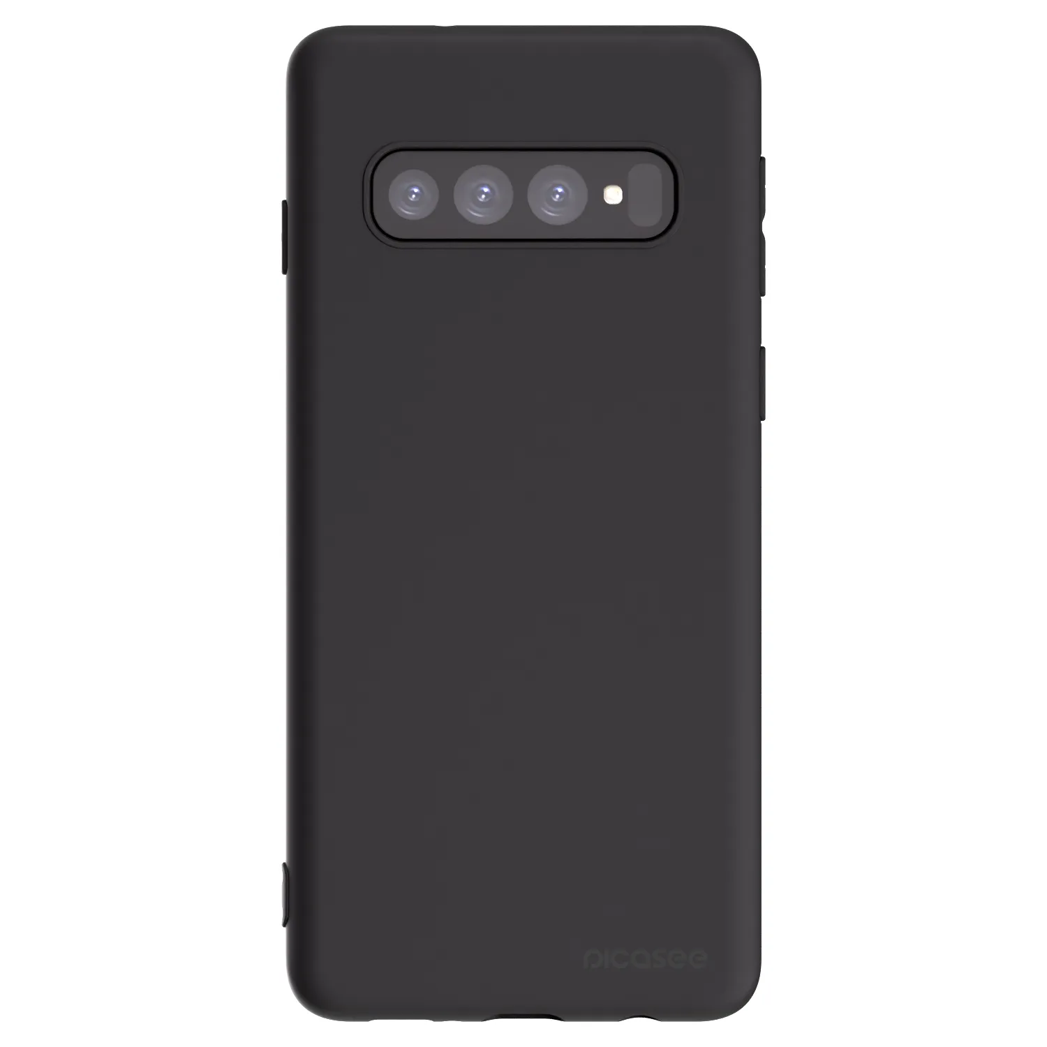 Picasee husă neagră din silicon pentru Samsung Galaxy S10 G973 - Clear