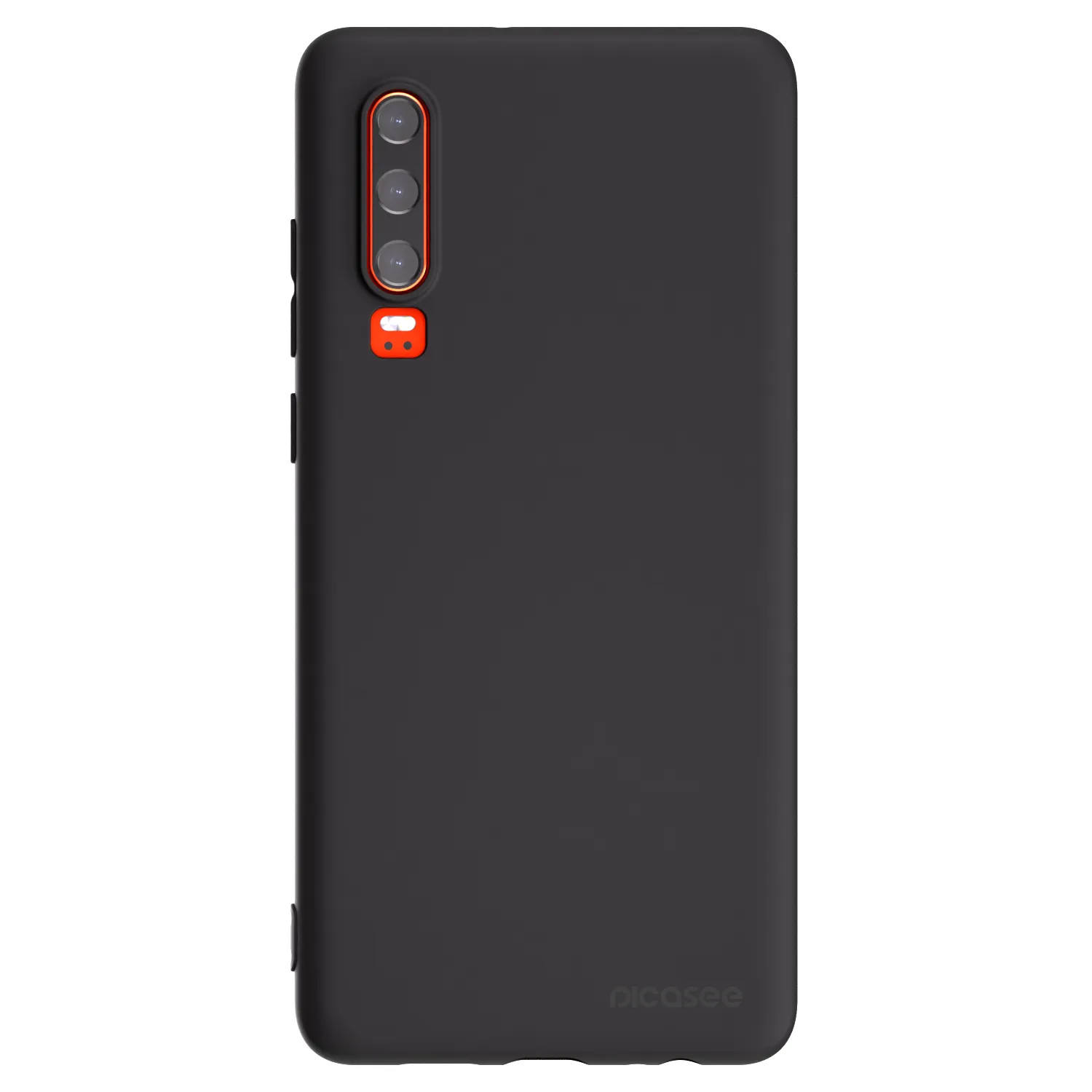 Picasee husă neagră din silicon pentru Huawei P30 - Clear