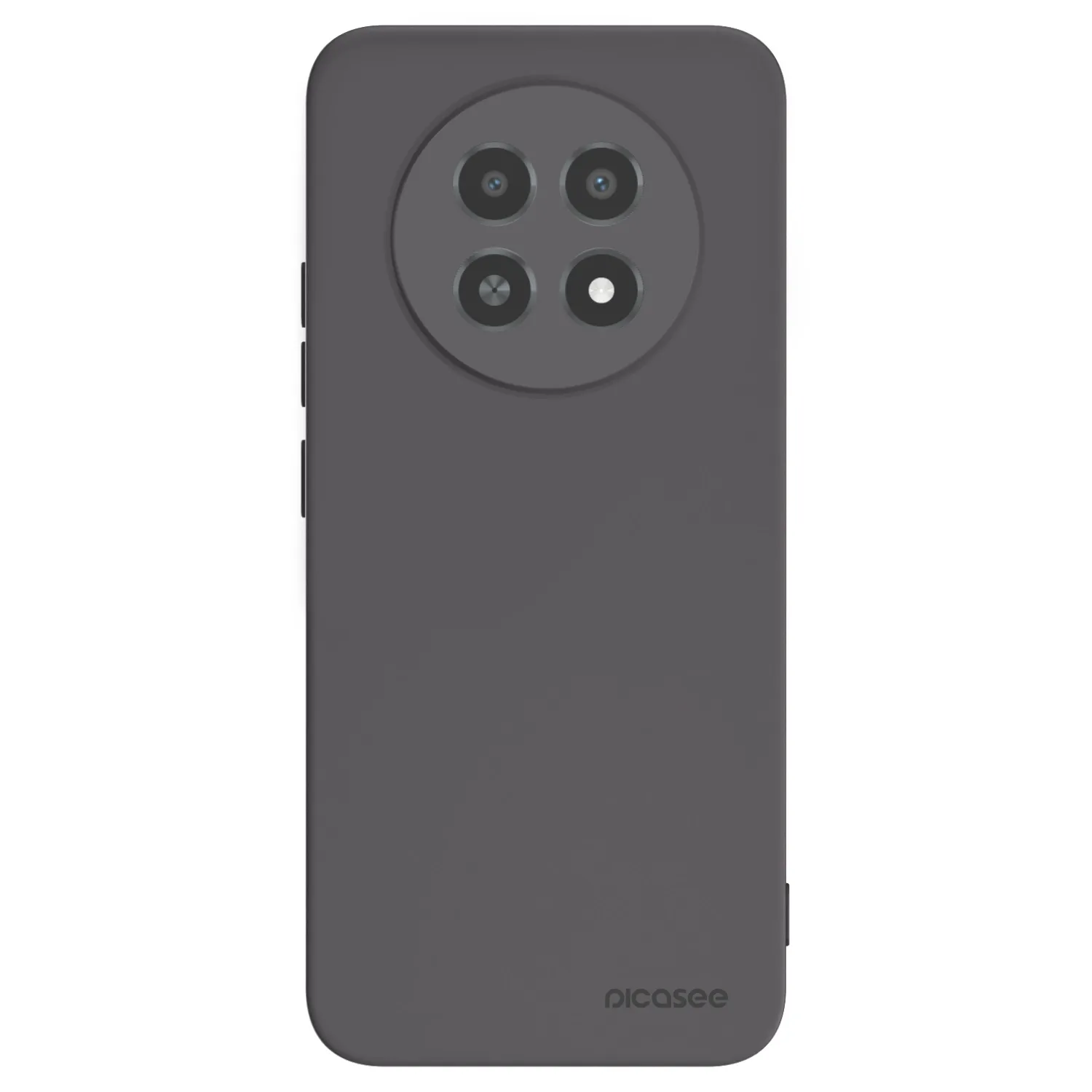 Picasee husă neagră din silicon pentru Realme 12X - Clear