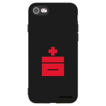 Picasee husă neagră din silicon pentru Apple iPhone SE 2022 - Le Plastenciaga