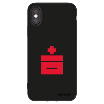 Picasee husă neagră din silicon pentru Apple iPhone X/XS - Le Plastenciaga