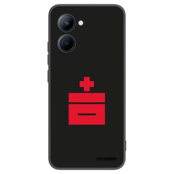 Picasee husă neagră din silicon pentru Realme C33 (2023) - Le Plastenciaga