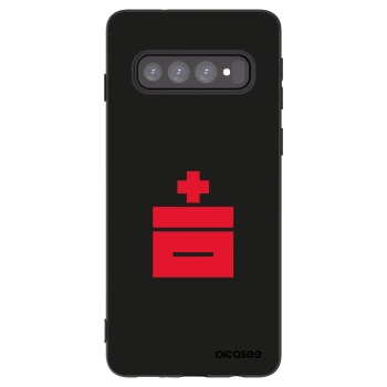 Picasee husă neagră din silicon pentru Samsung Galaxy S10 G973 - Le Plastenciaga