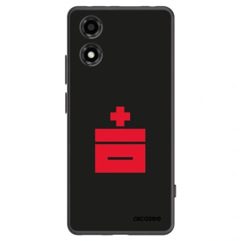 Picasee husă neagră din silicon pentru Motorola Moto E14 - Le Plastenciaga