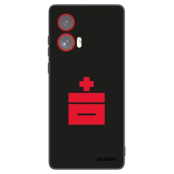 Picasee husă neagră din silicon pentru Motorola Edge 50 Fusion - Le Plastenciaga