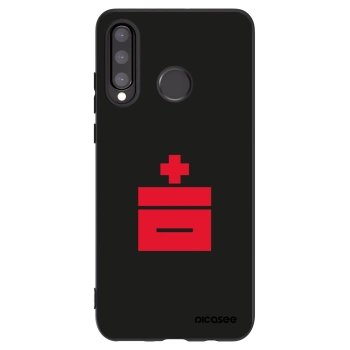 Picasee husă neagră din silicon pentru Huawei P30 Lite - Le Plastenciaga
